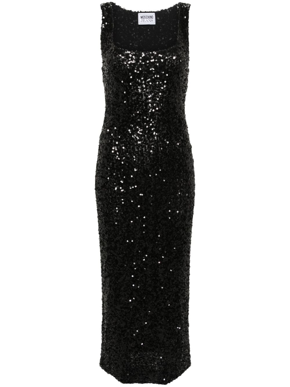 MOSCHINO JEANS cut-out sequined midi dress - Black von MOSCHINO JEANS