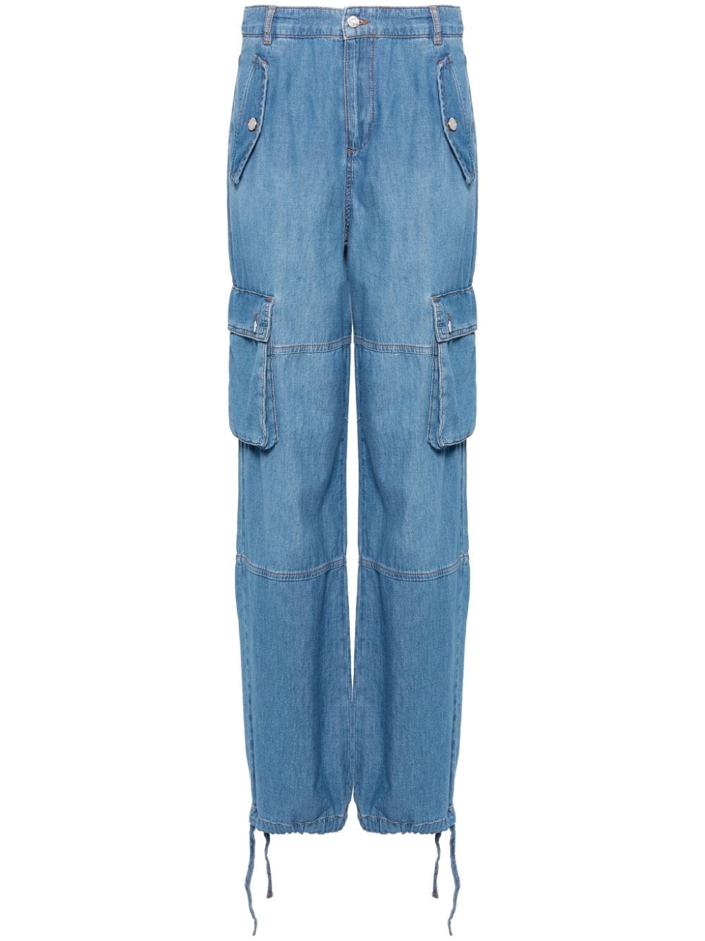 MOSCHINO JEANS high-rise cargo jeans - Blue von MOSCHINO JEANS