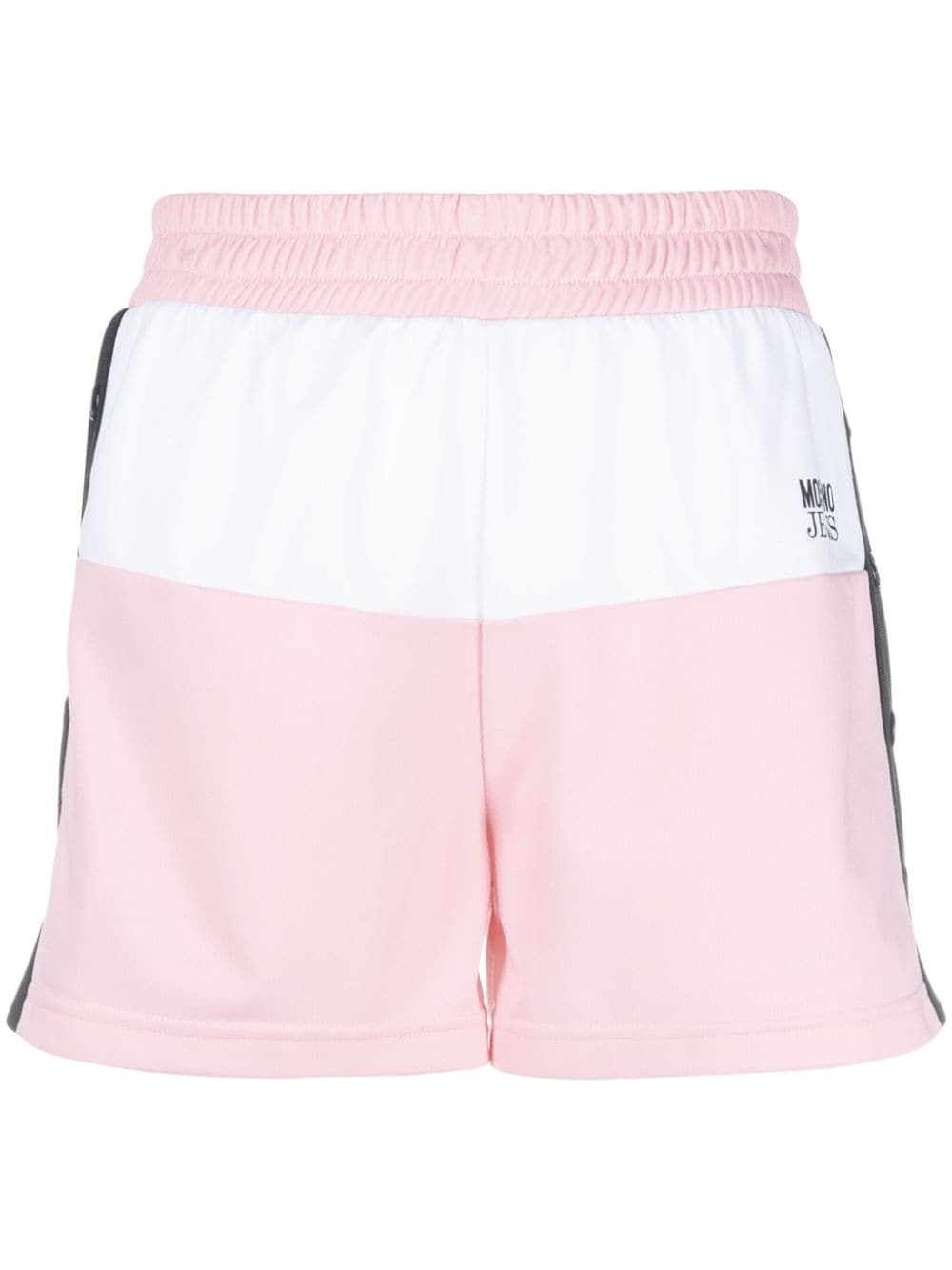 MOSCHINO JEANS logo-print panelled short shorts - Pink von MOSCHINO JEANS