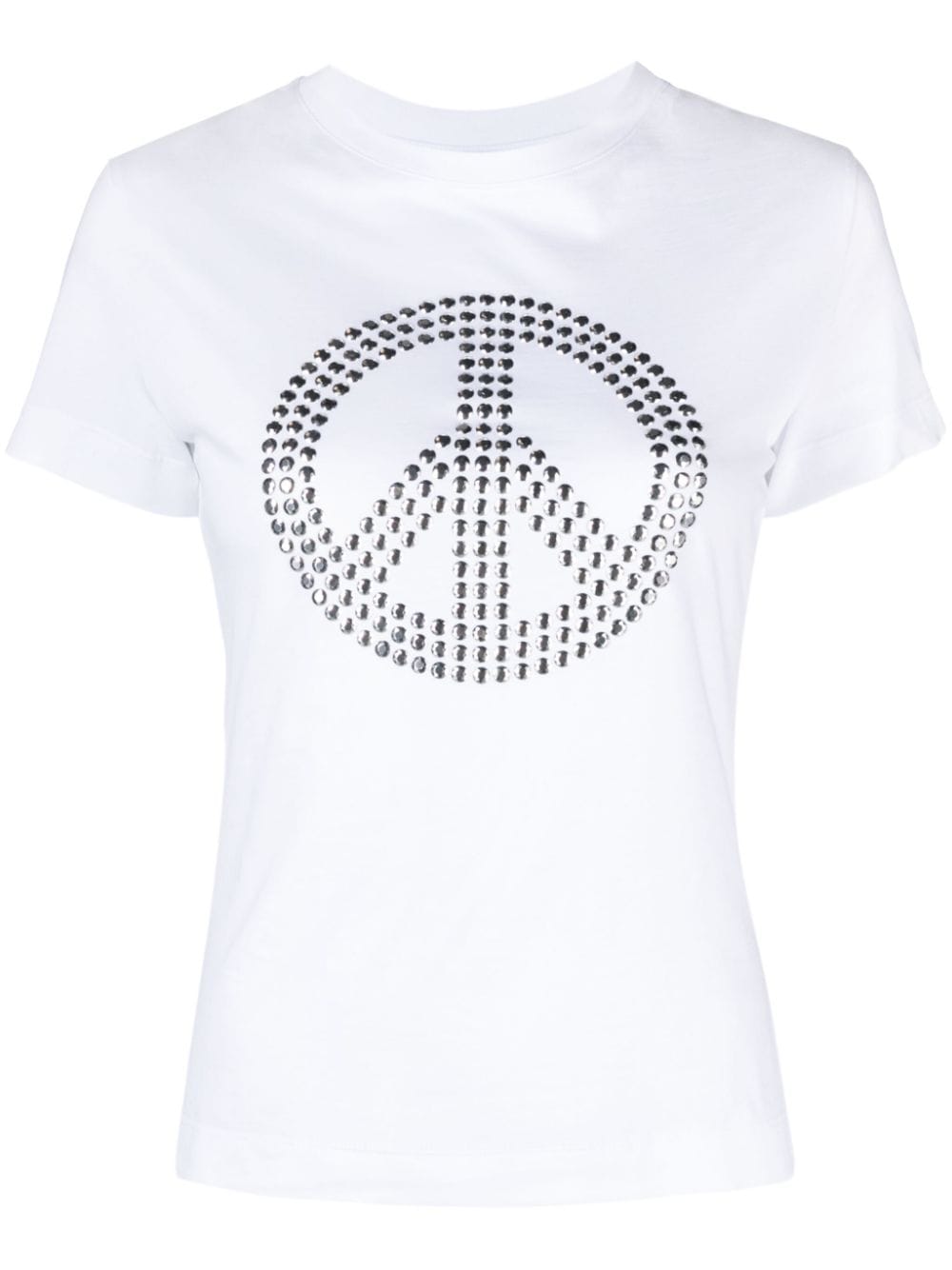 MOSCHINO JEANS peace-sign cotton T-shirt - White von MOSCHINO JEANS