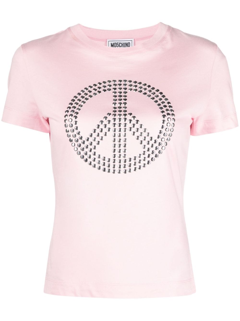 MOSCHINO JEANS peace sign-motif T-shirt - Pink von MOSCHINO JEANS