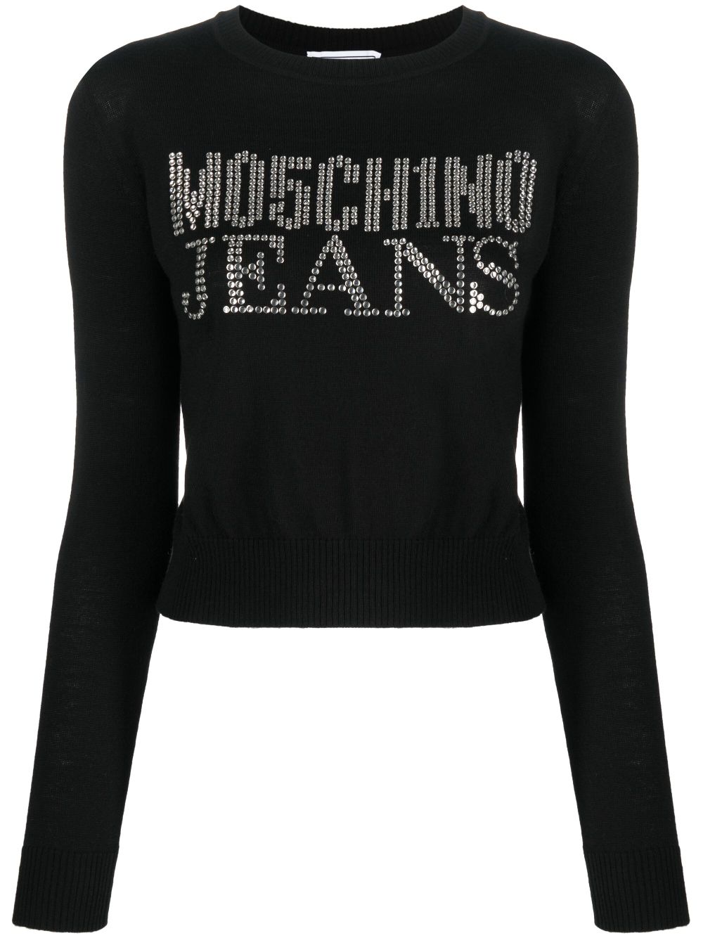 MOSCHINO JEANS rhinestone-embellished wool-blend jumper - Black von MOSCHINO JEANS