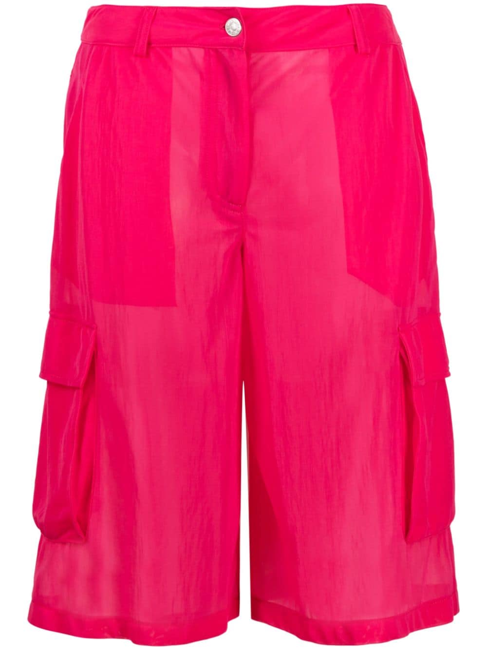 MOSCHINO JEANS sheer knee-length shorts - Pink von MOSCHINO JEANS