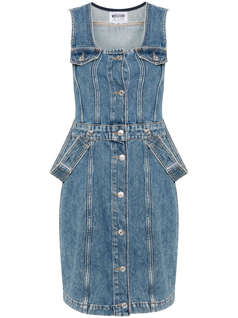 MOSCHINO JEANS sleeveless denim dress - Blue von MOSCHINO JEANS