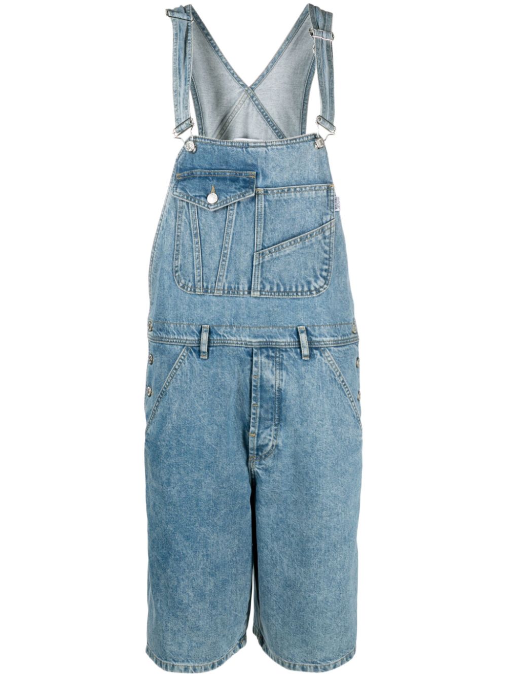 MOSCHINO JEANS wide-leg denim dungarees - Blue von MOSCHINO JEANS