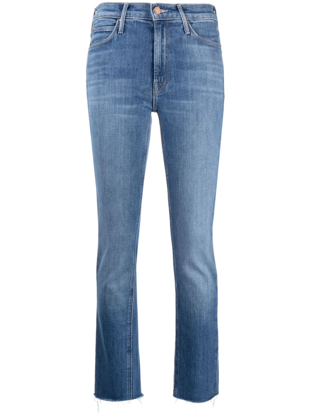 MOTHER Dazzler log-tag tapered jeans - Blue von MOTHER