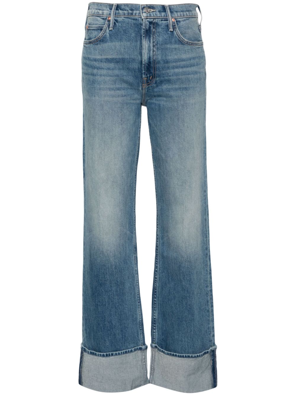 MOTHER Duster Skimp high-rise straight-leg jeans - Blue von MOTHER