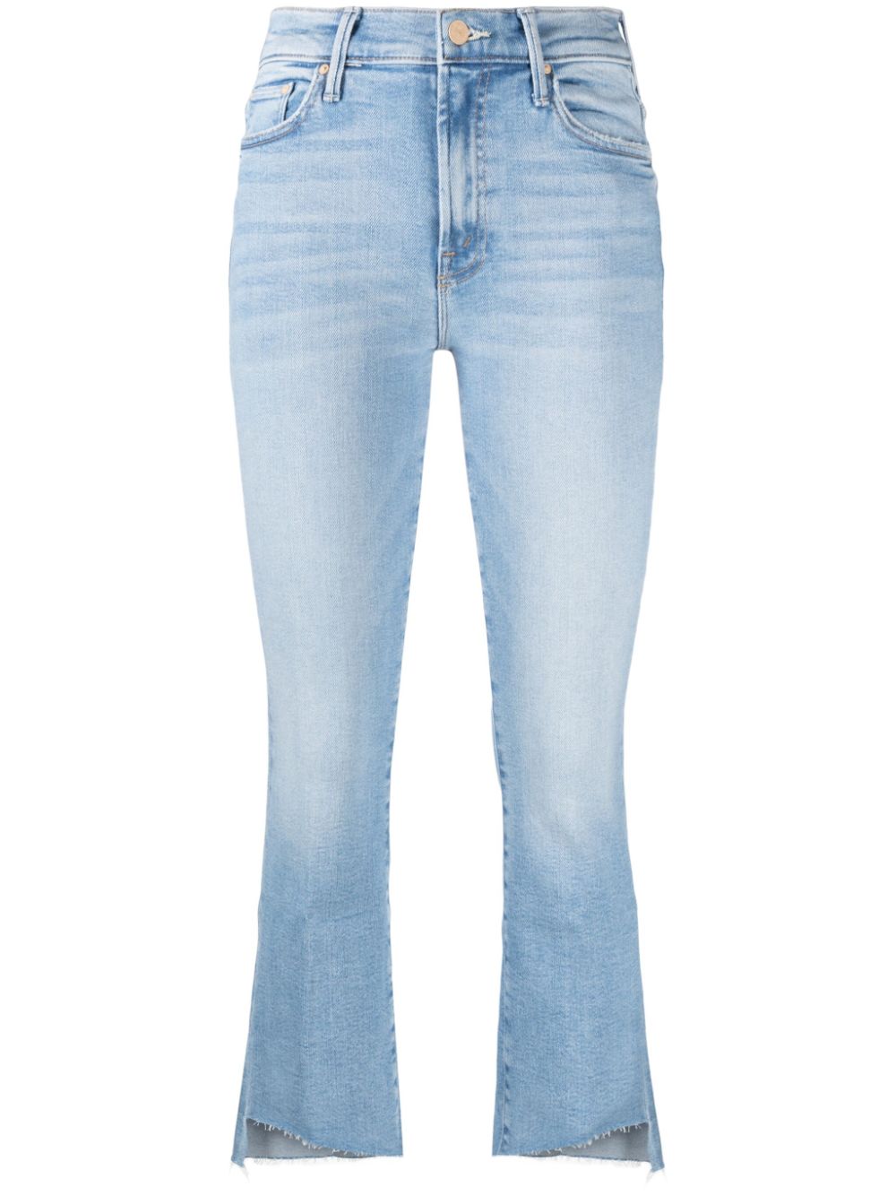 MOTHER Insider high-rise cropped jeans - Blue von MOTHER