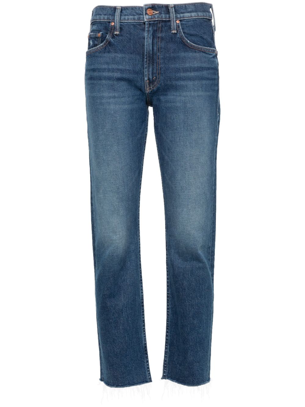MOTHER Ride mid-rise straight-leg jeans - Blue von MOTHER