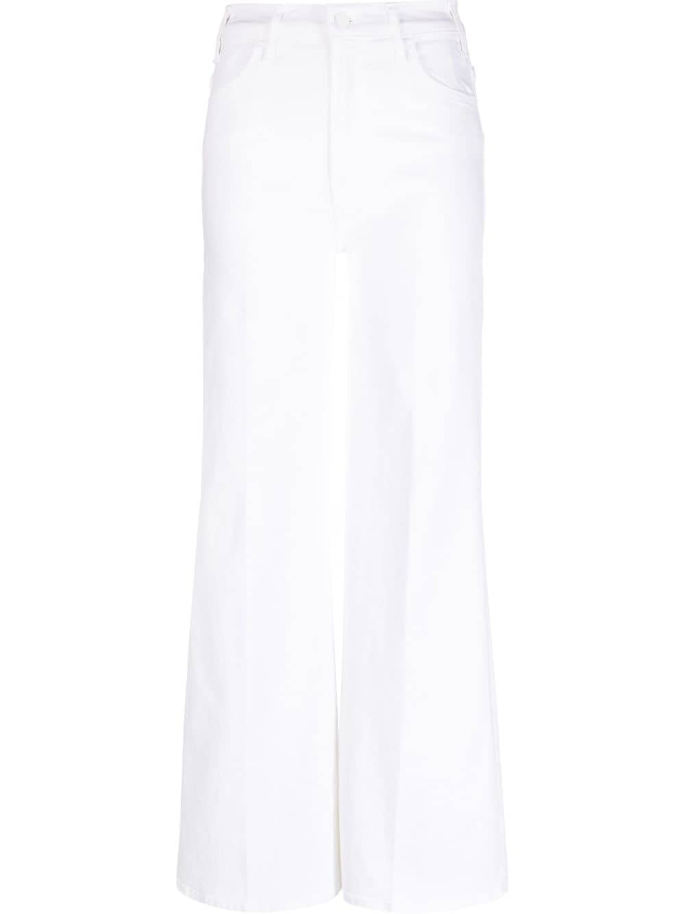 MOTHER The Hustler Roller Heel wide-leg jeans - White von MOTHER