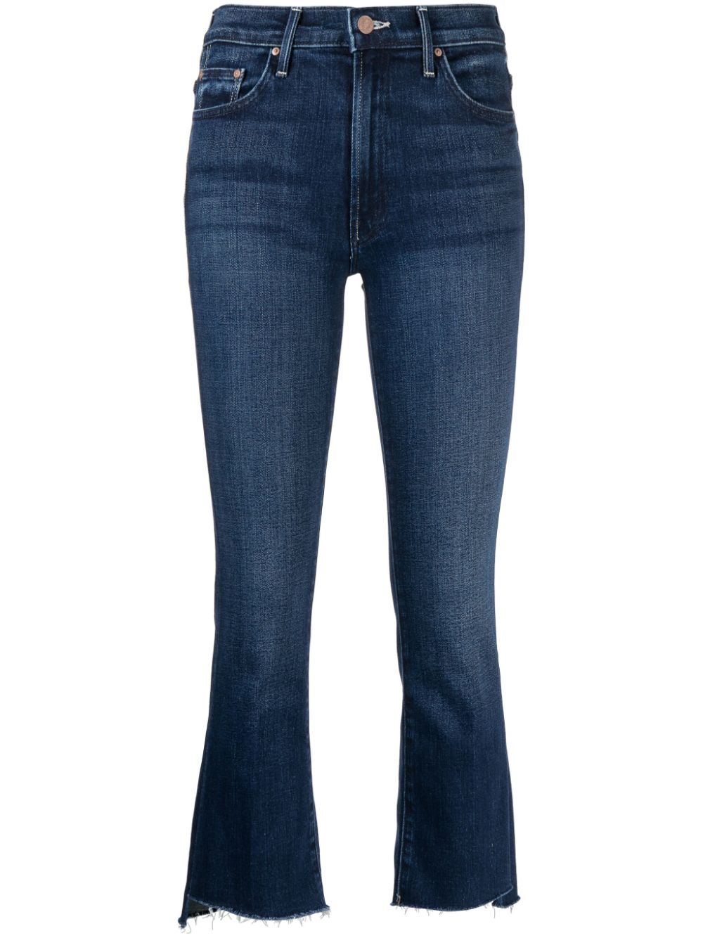 MOTHER The Insider cropped bootcut jeans - Blue von MOTHER