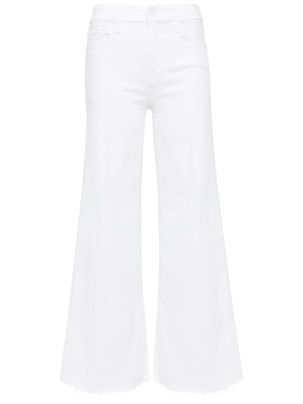 MOTHER The Lil' Roller Fray jeans - White von MOTHER