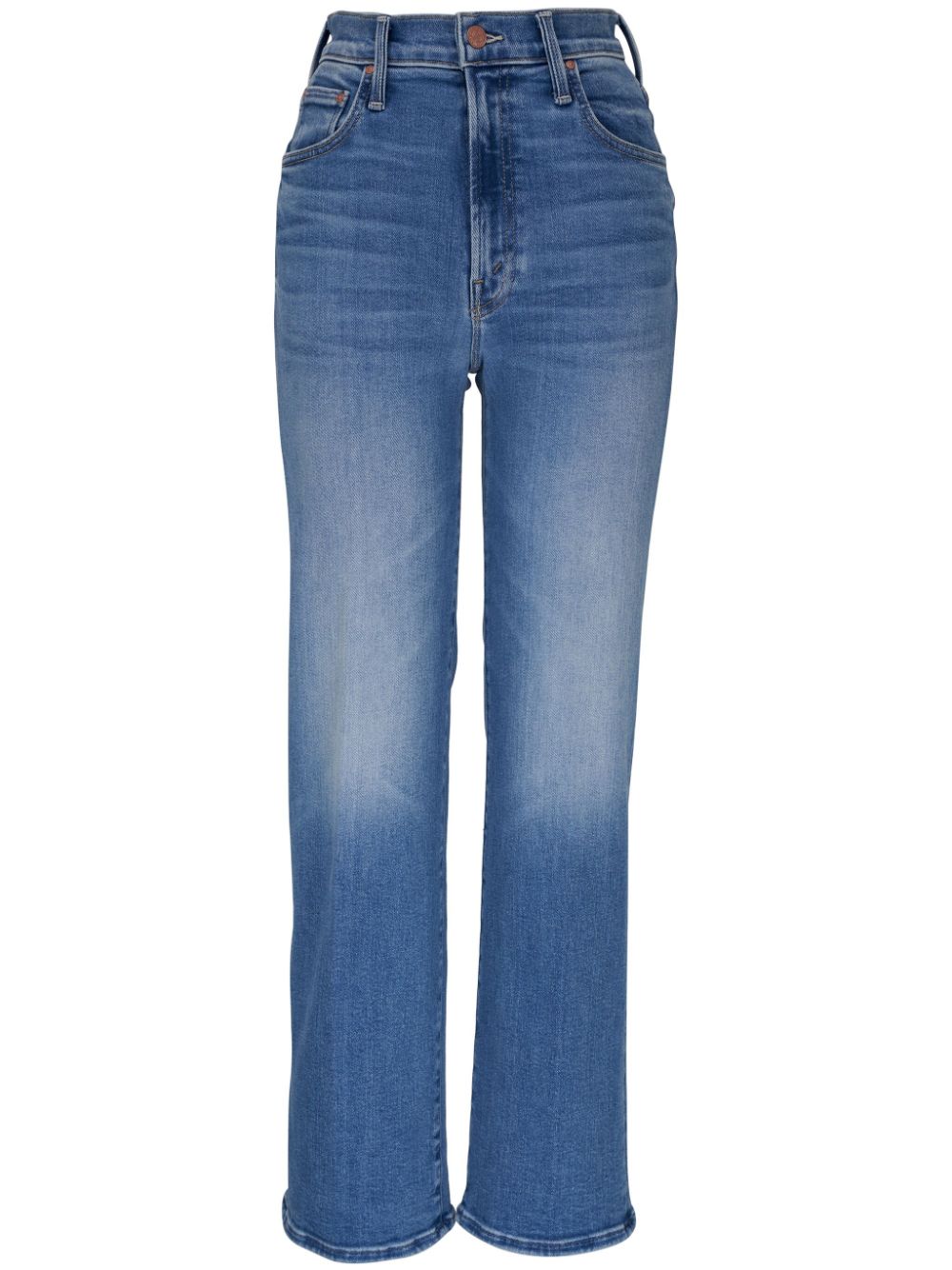 MOTHER The Rambler Zip Flood straight jeans - Blue von MOTHER