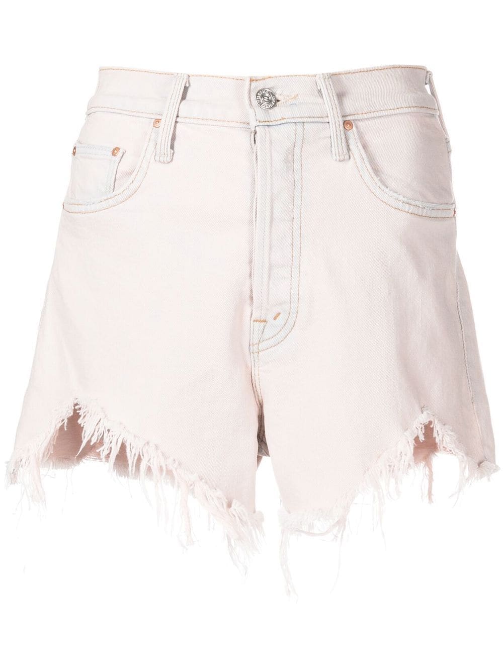 MOTHER Tomcat frayed denim shorts - Pink von MOTHER