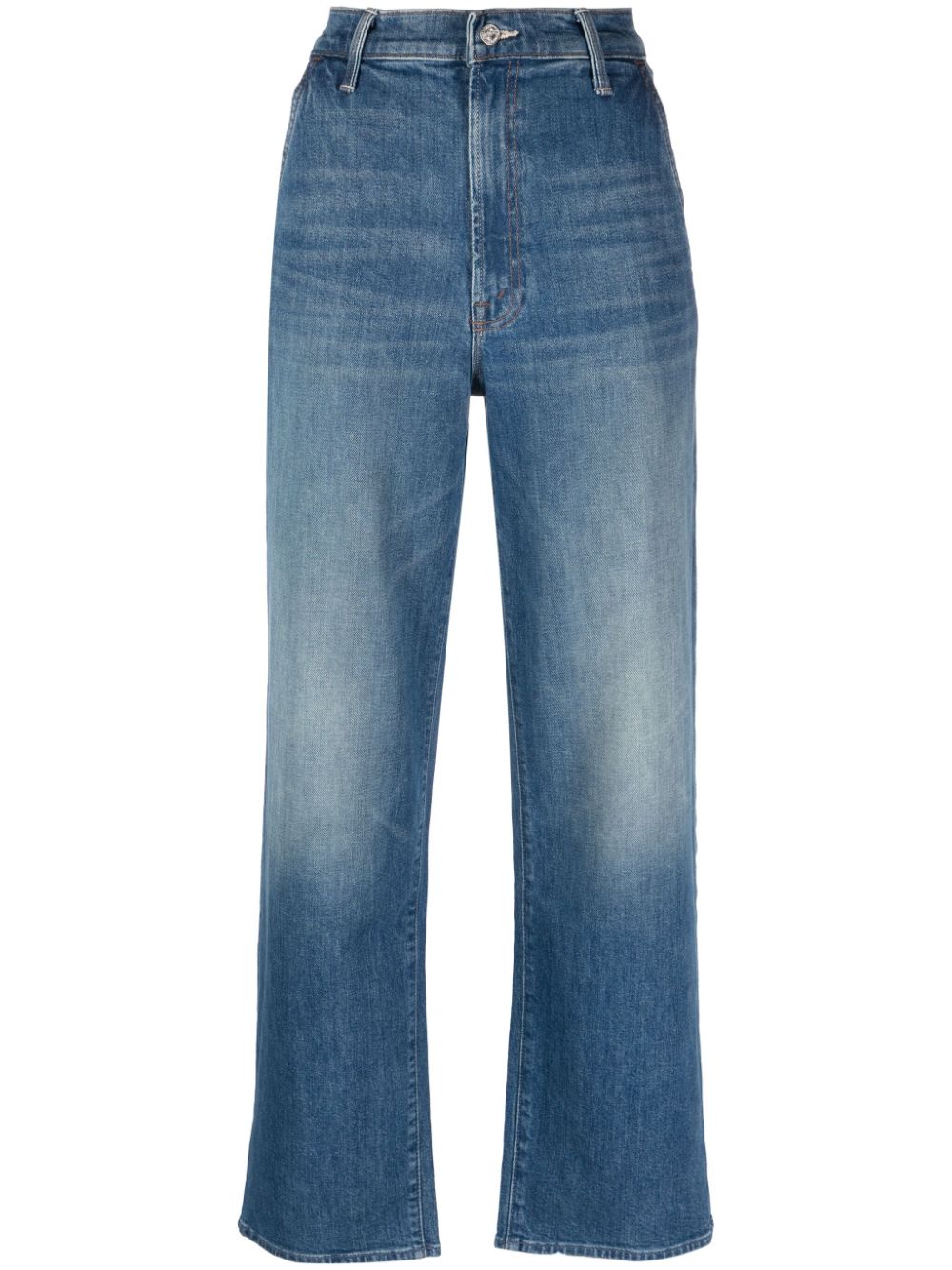 MOTHER high-rise cropped flared jeans - Blue von MOTHER