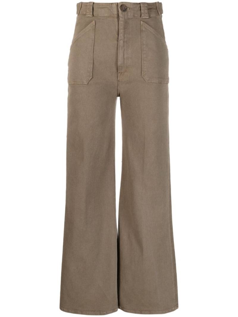 MOTHER high-waisted flared jeans - Brown von MOTHER