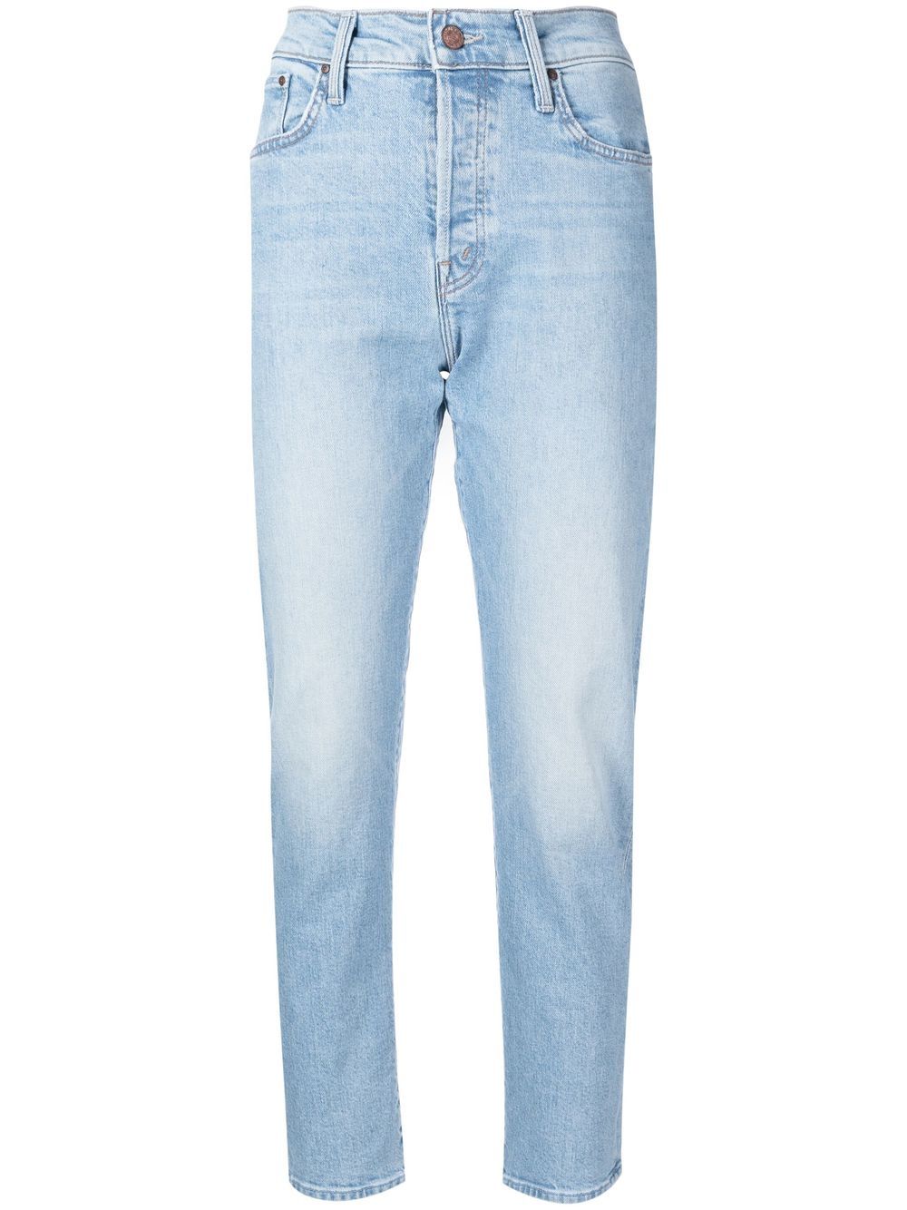 MOTHER high-waisted straight jeans - Blue von MOTHER