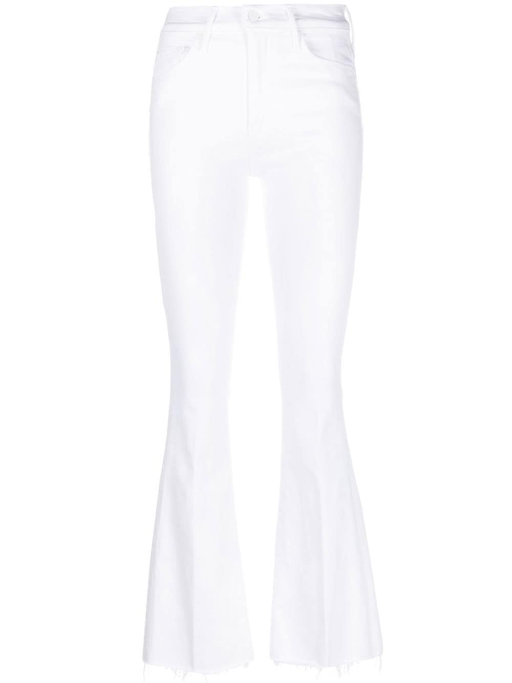 MOTHER mid-rise flared jeans - White von MOTHER