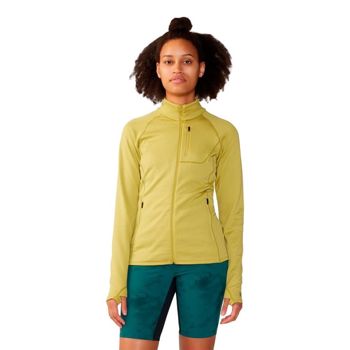 Mountain Hardwear W Glacial Trail™ Full Zip Fleecejacke gelb von MOUNTAIN HARDWEAR