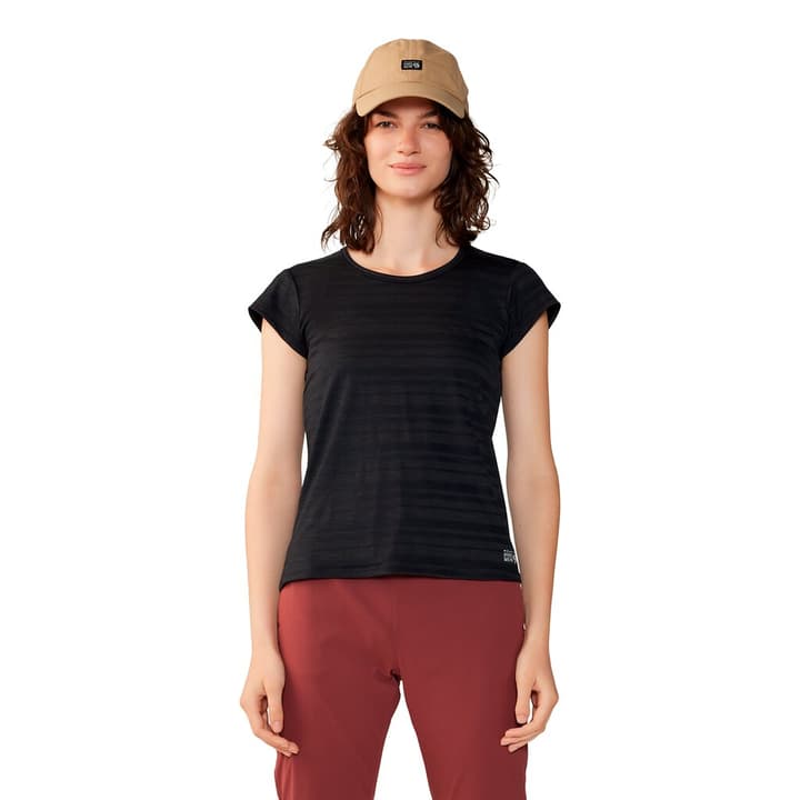 Mountain Hardwear W Mighty Stripe™ Short Sleeve T-Shirt schwarz von MOUNTAIN HARDWEAR