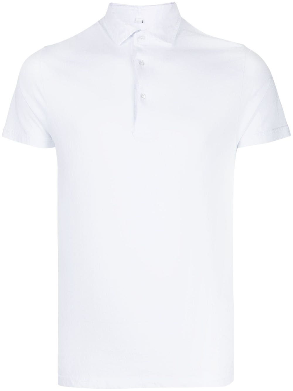 MP Massimo Piombo cotton short-sleeved polo shirt - White von MP Massimo Piombo