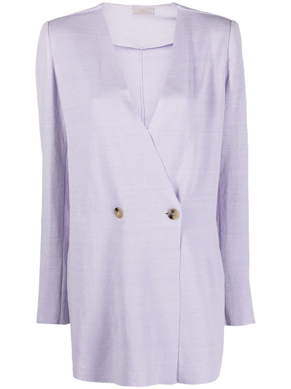 MRZ double-breasted linen coat - Purple von MRZ