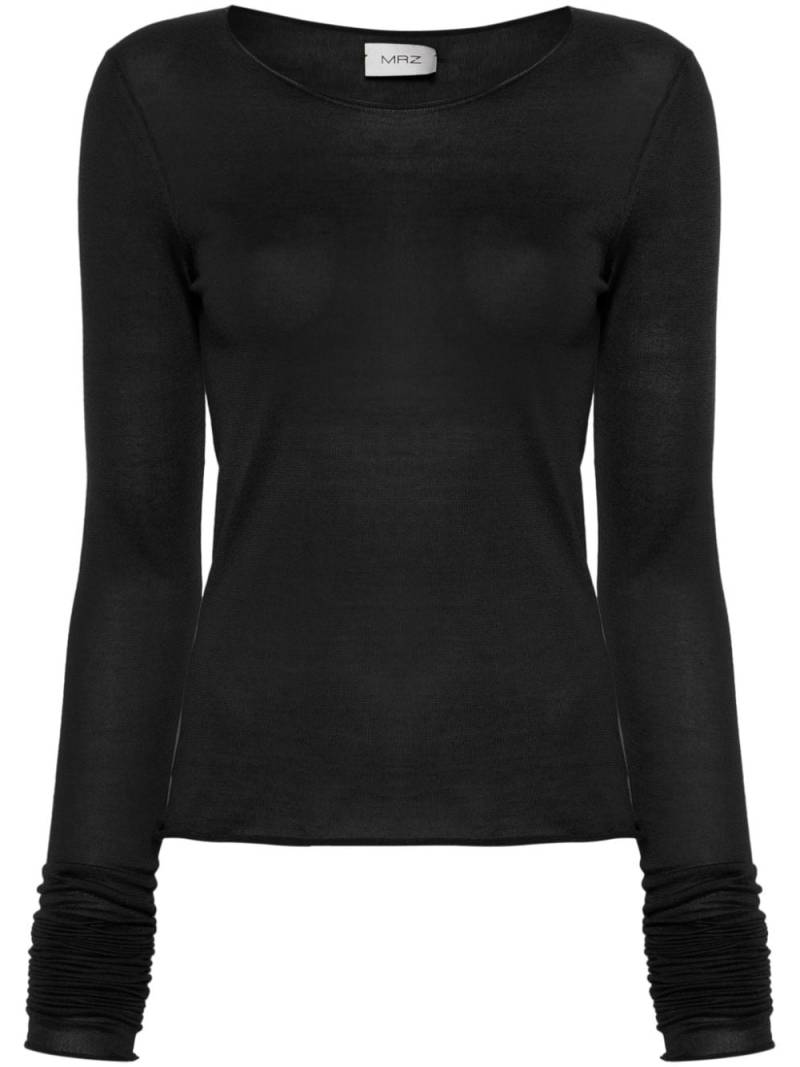 MRZ extra-long sleeves jumper - Black von MRZ