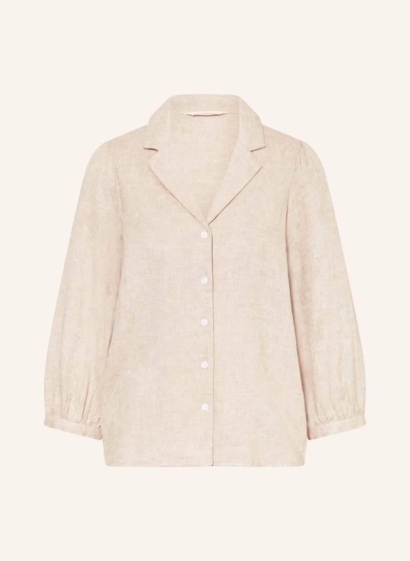 Msch Copenhagen Bluse Mschpennie Ginia Mit Leinen Und 3/4-Arm beige von MSCH COPENHAGEN