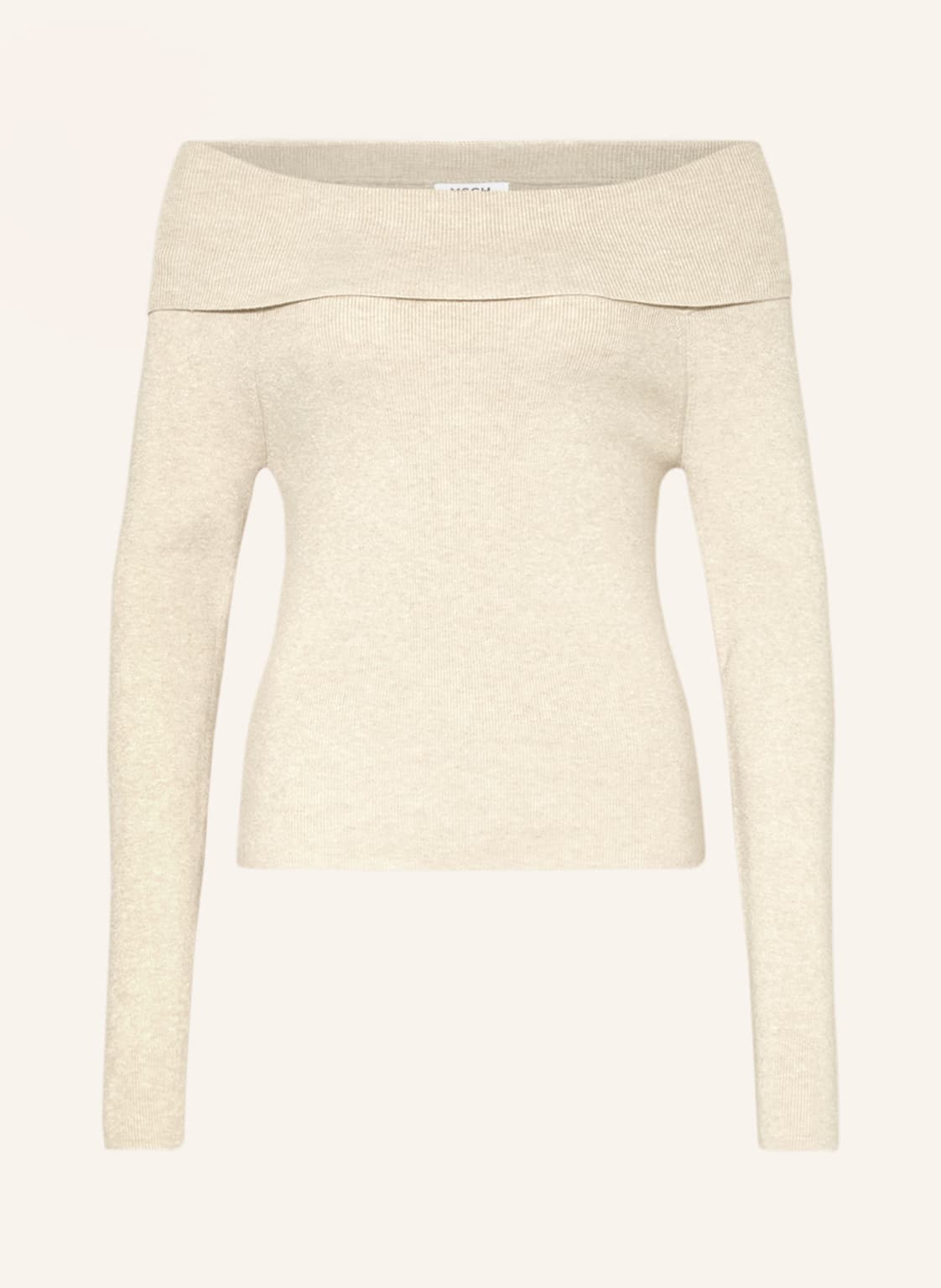 Msch Copenhagen Off-Shoulder-Pullover Mschninasofia Rachelle beige von MSCH COPENHAGEN