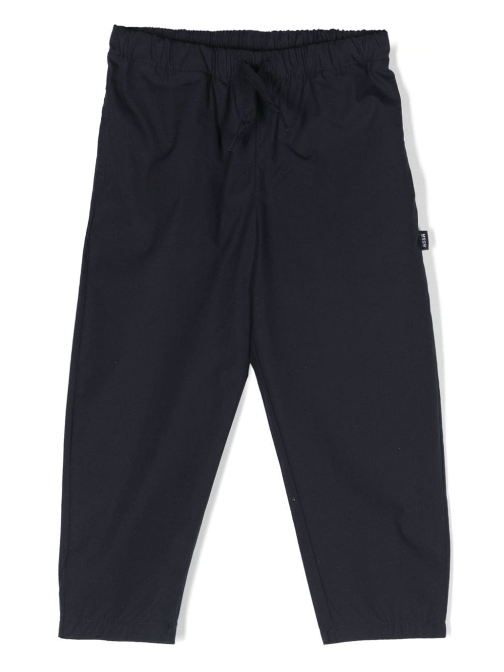 MSGM Kids Parachute drawstring cotton trousers - Blue von MSGM Kids