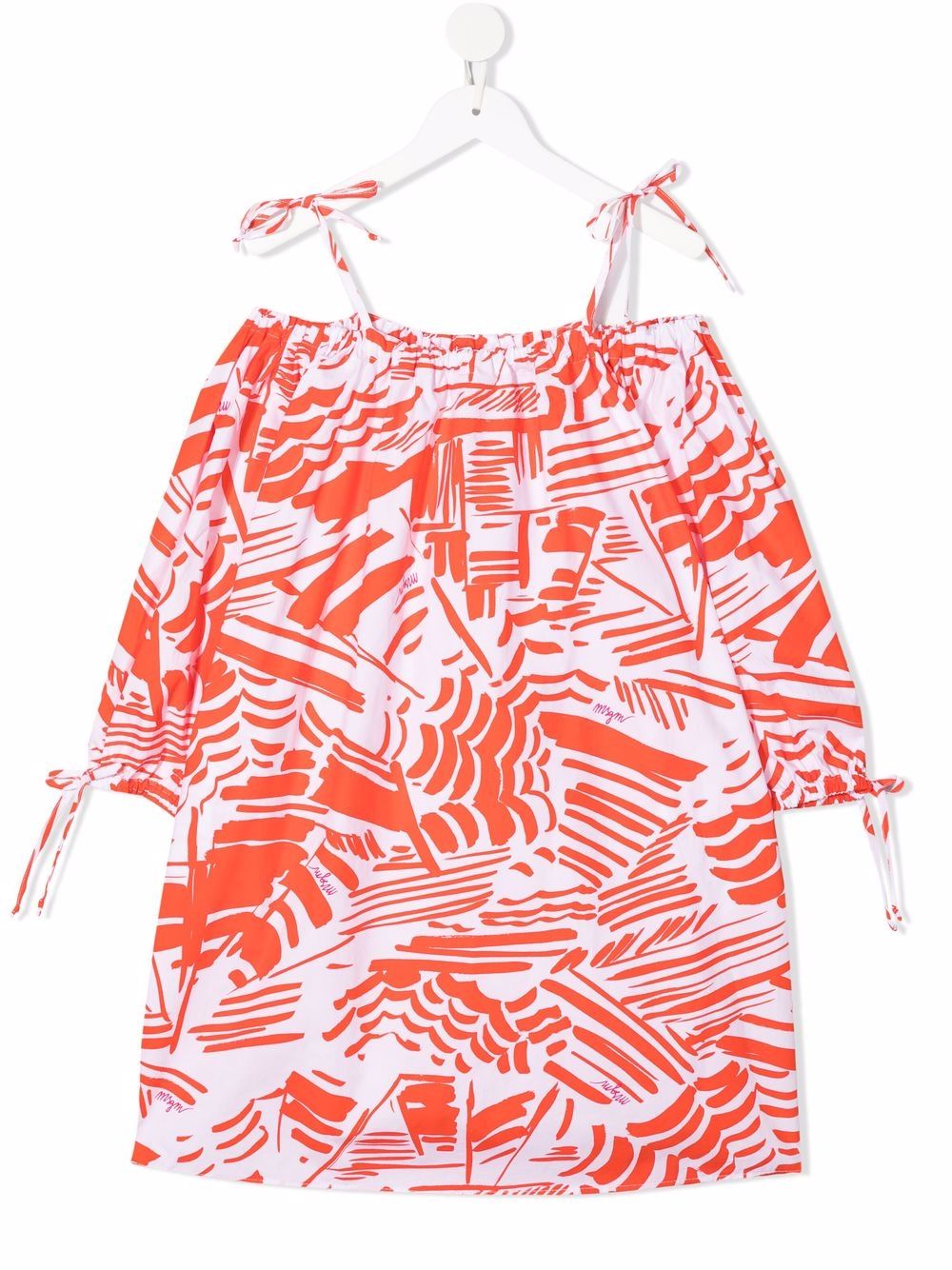 MSGM Kids all-over graphic-print dress - Red von MSGM Kids