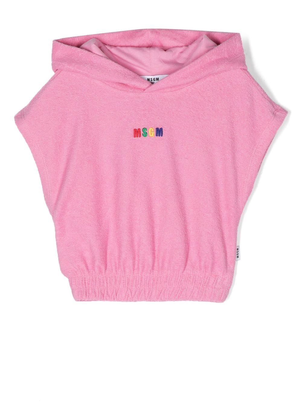 MSGM Kids cap-sleeves hooded pullover - Pink von MSGM Kids