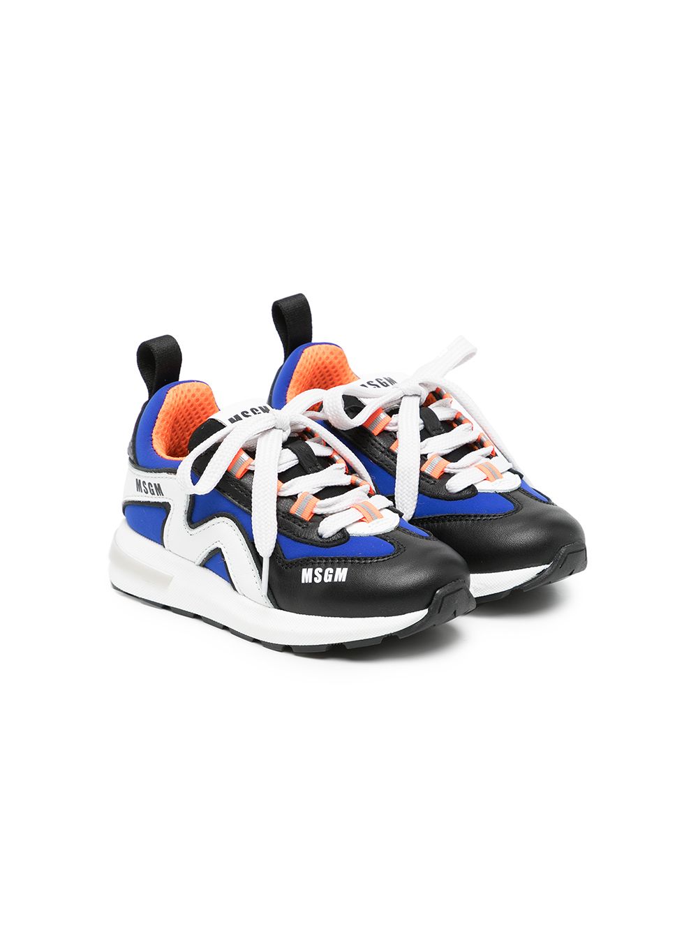 MSGM Kids colour-block panelled sneakers - Blue von MSGM Kids