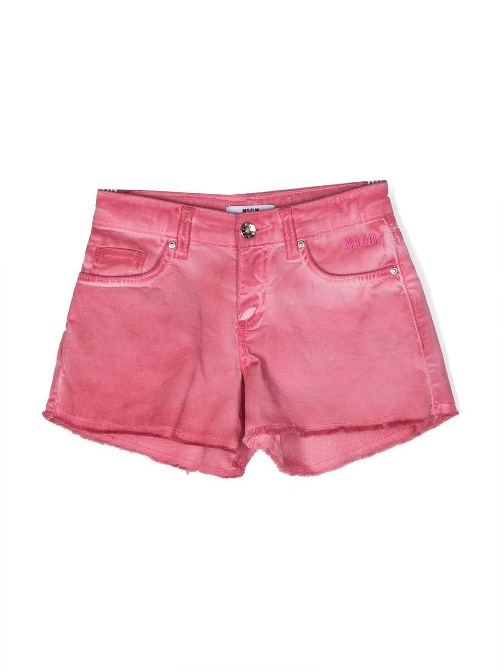 MSGM Kids distressed denim shorts - Pink von MSGM Kids