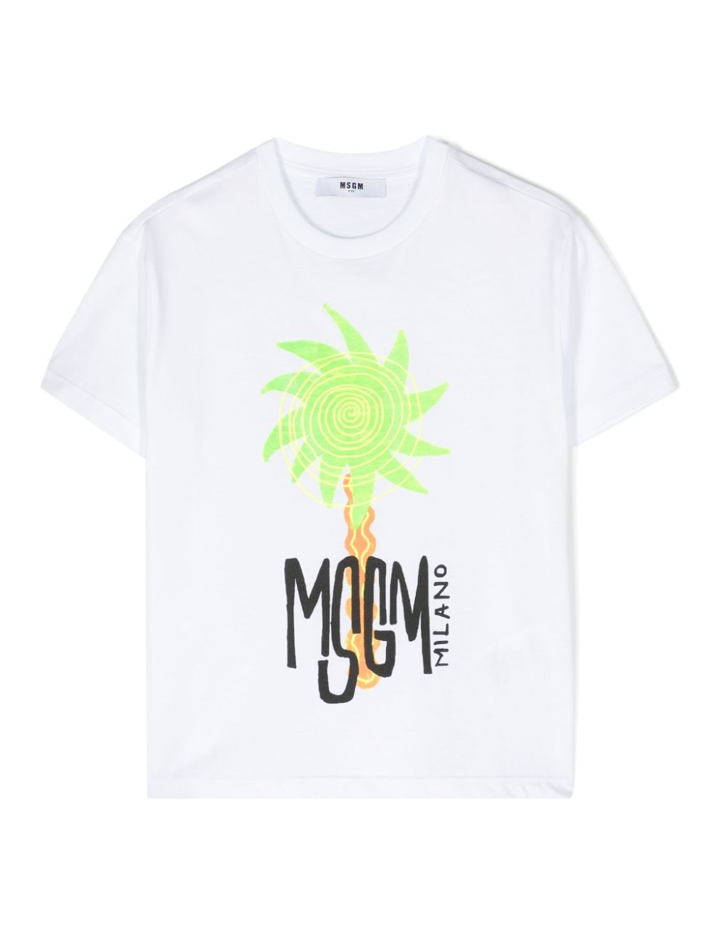 MSGM Kids graphic-print cotton T-shirt - White von MSGM Kids
