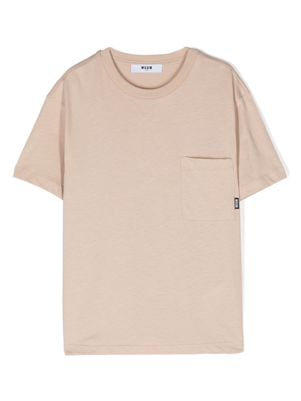 MSGM Kids jersey cotton T-shirt - Neutrals von MSGM Kids