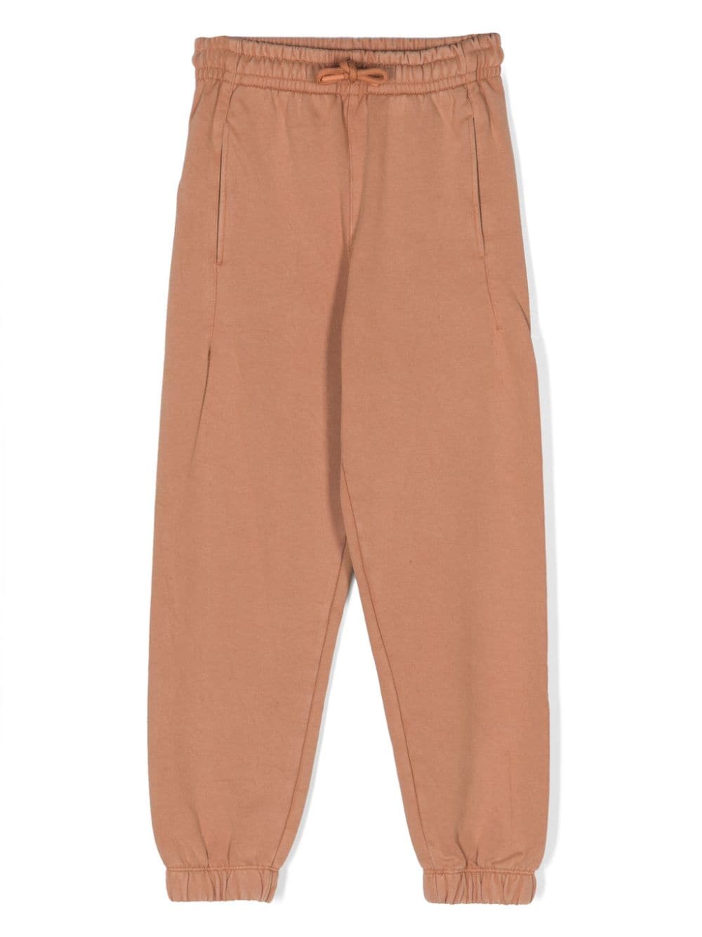 MSGM Kids logo-patch cotton track pants - Brown von MSGM Kids