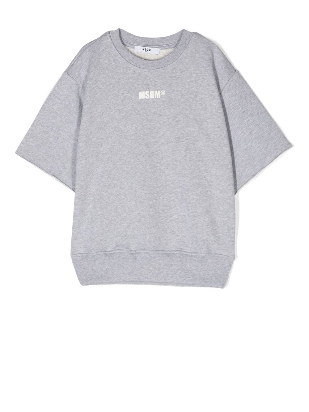 MSGM Kids logo-print T-shirt - Grey von MSGM Kids