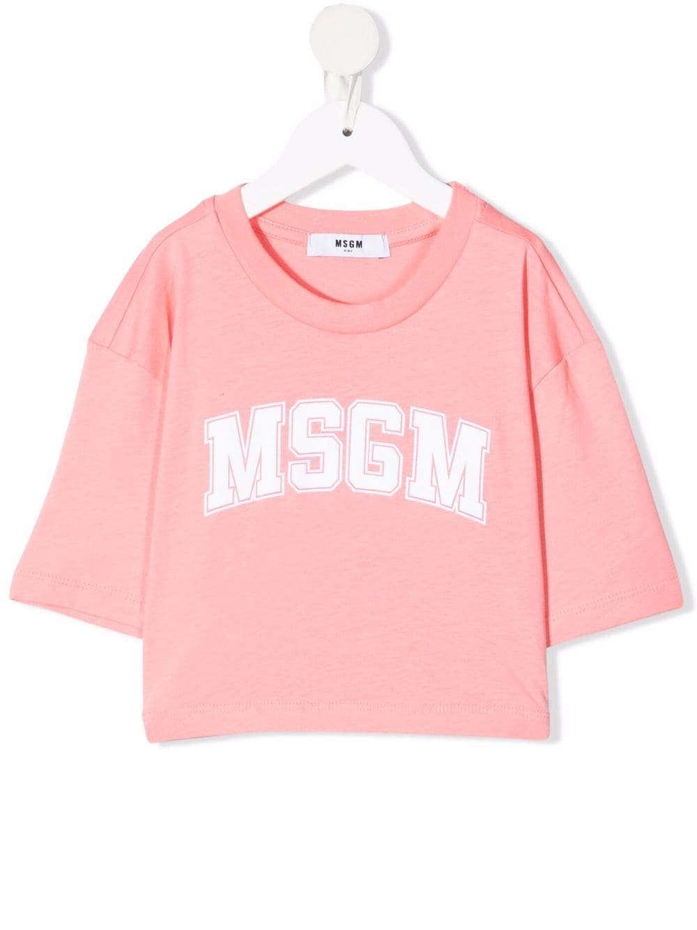 MSGM Kids logo-print cotton T-Shirt - Pink von MSGM Kids