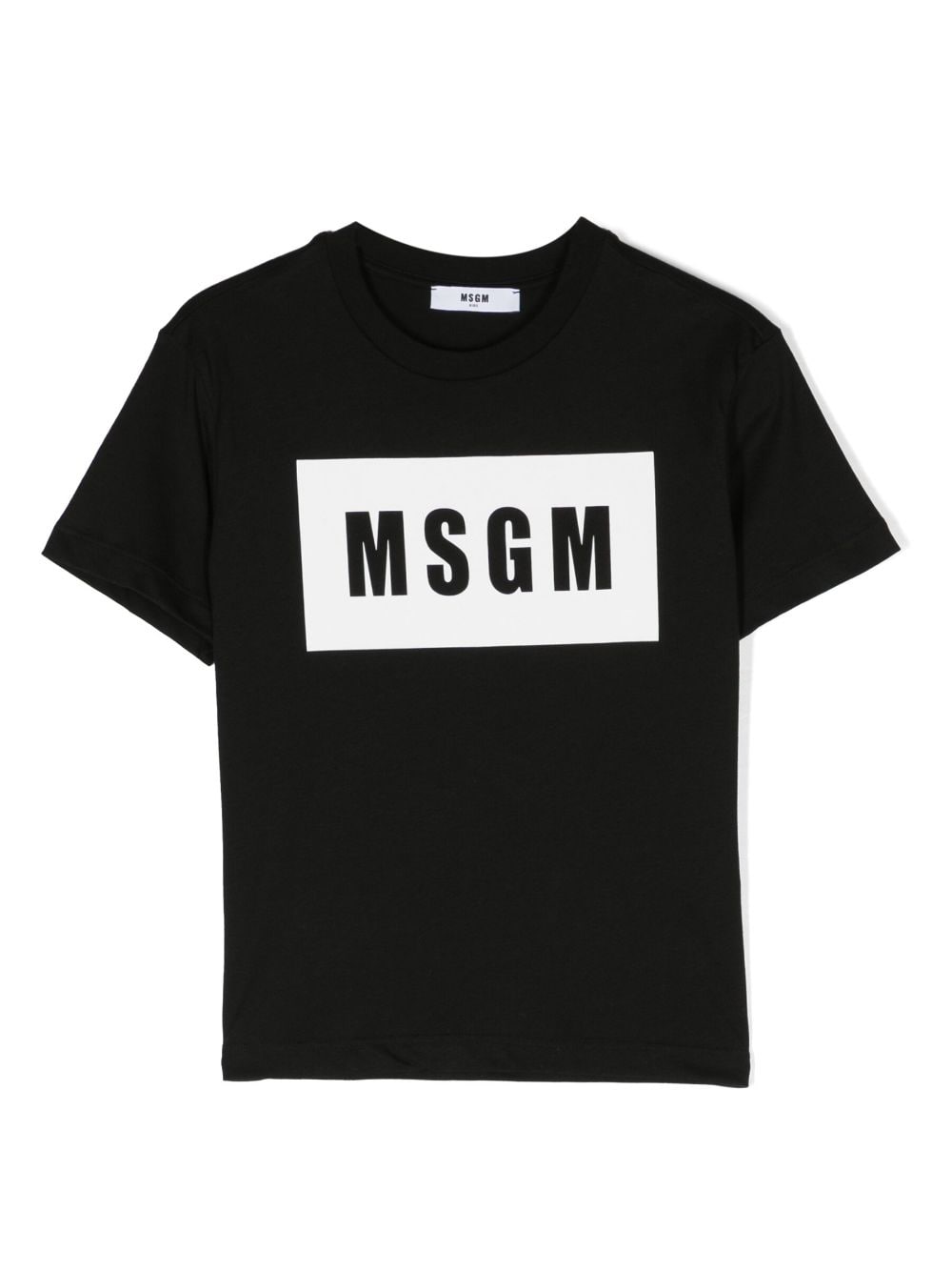 MSGM Kids logo-print cotton T-shirt - Black von MSGM Kids