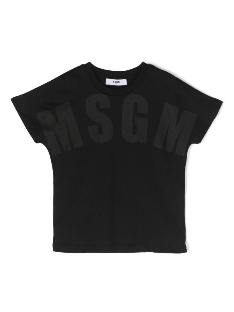 MSGM Kids logo-print cotton T-shirt - Black von MSGM Kids