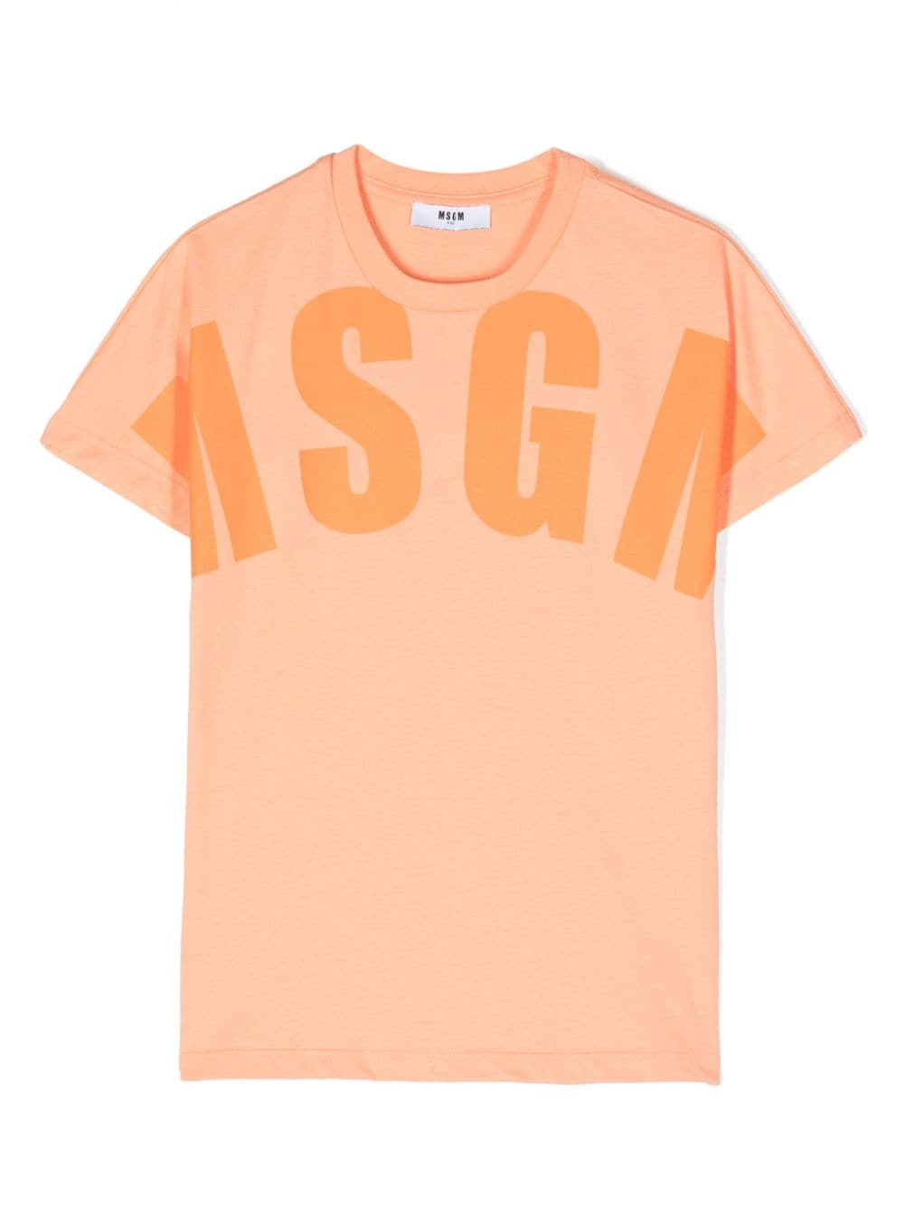MSGM Kids logo-print cotton T-shirt - Orange von MSGM Kids