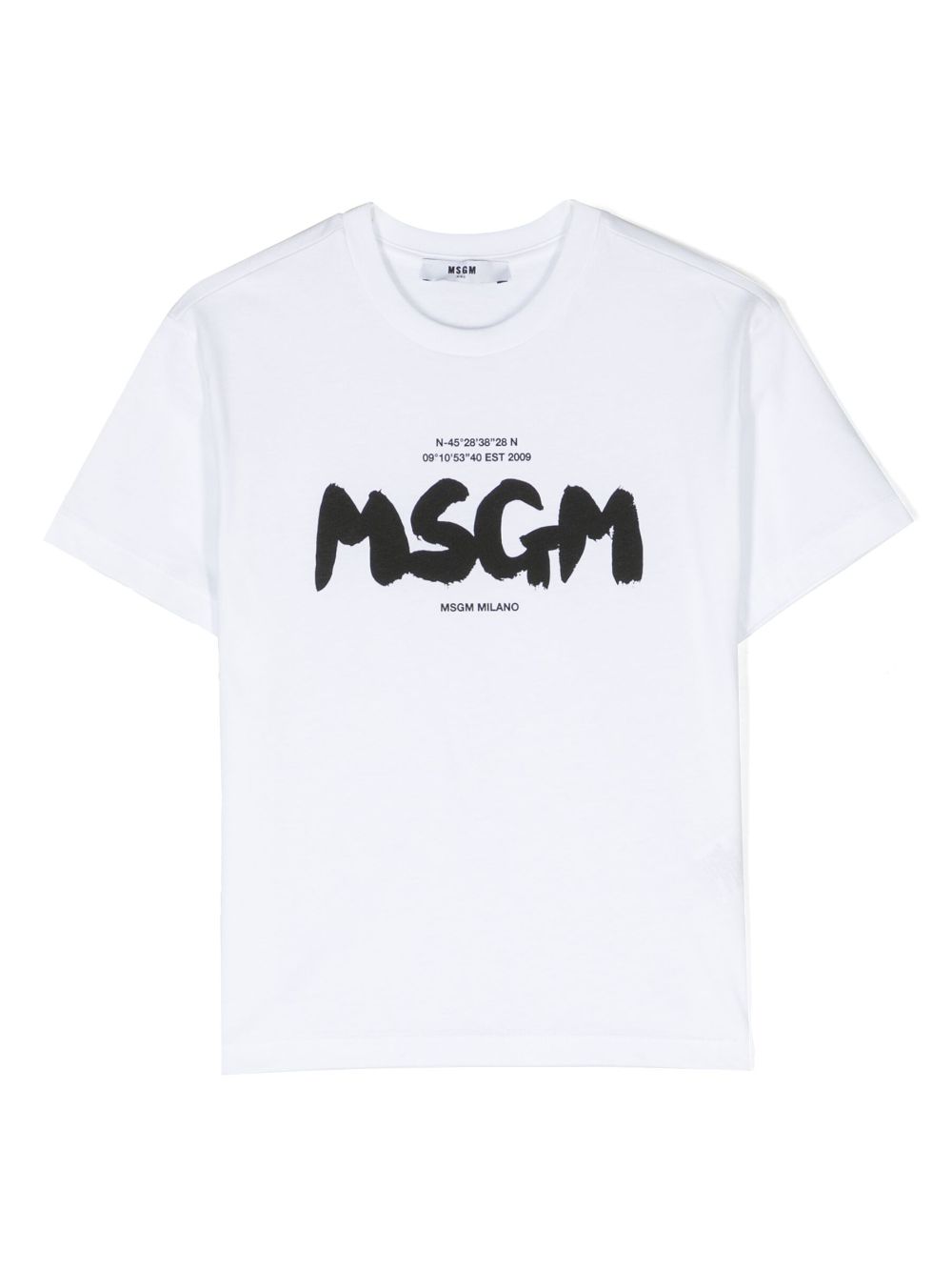 MSGM Kids logo-print cotton T-shirt - White von MSGM Kids