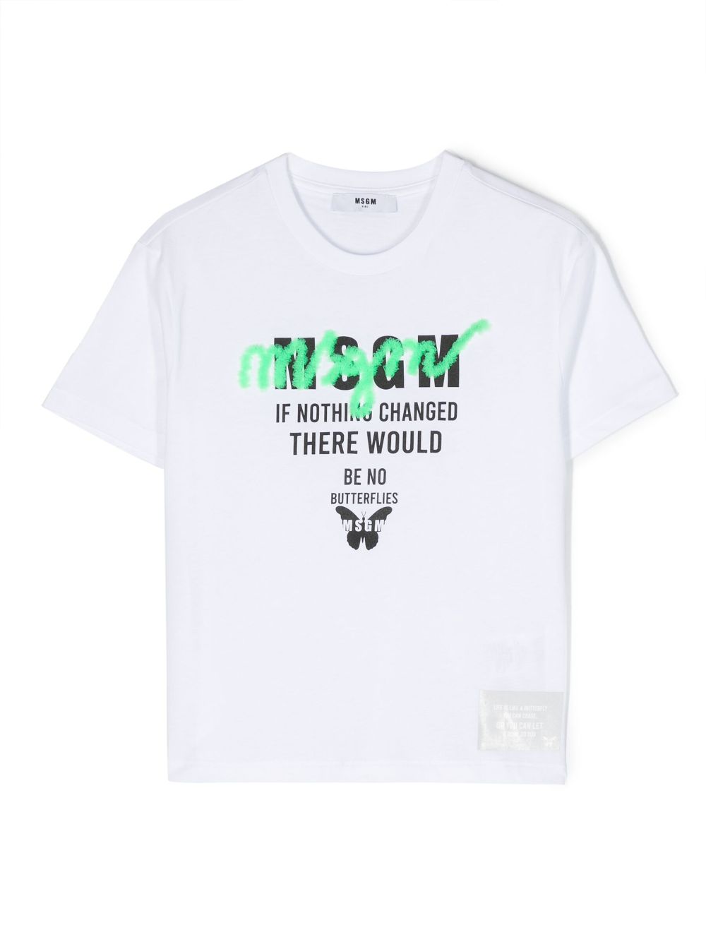 MSGM Kids logo-print cotton T-shirt - White von MSGM Kids