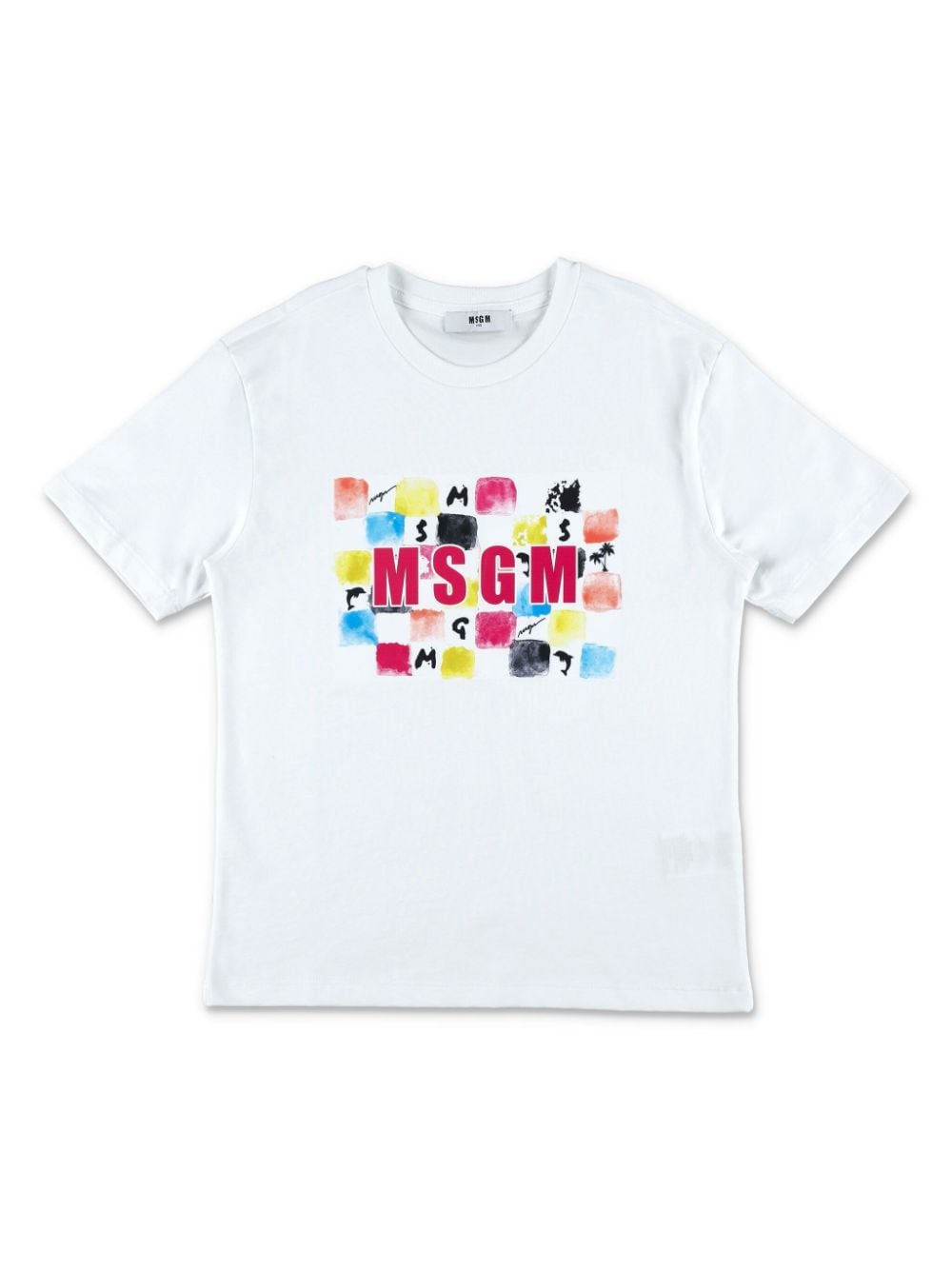 MSGM Kids logo-print cotton T-shirt - White von MSGM Kids