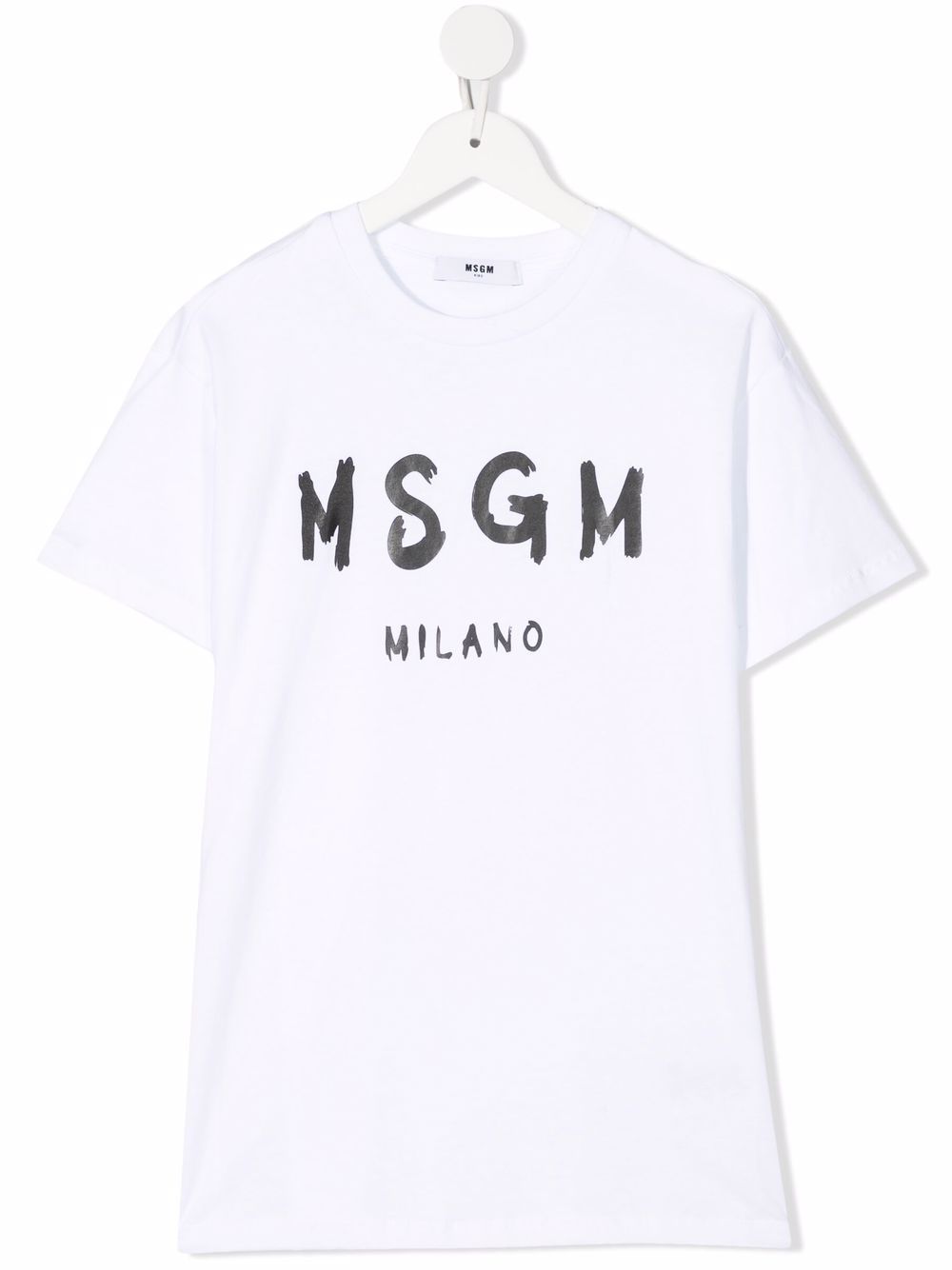 MSGM Kids logo-print cotton T-shirt dress - White von MSGM Kids