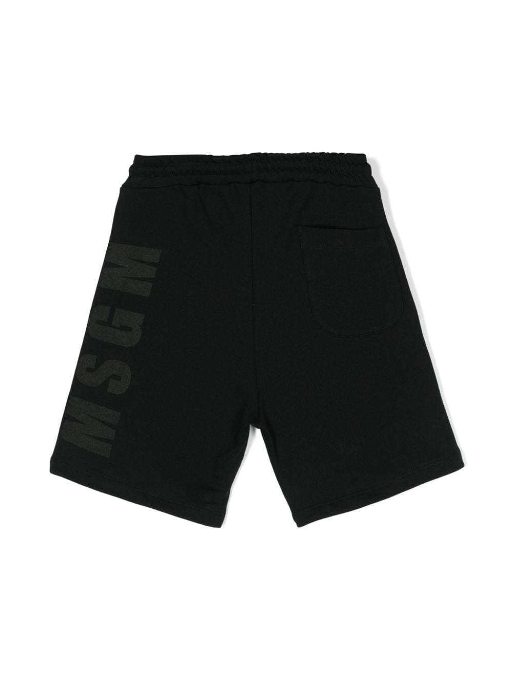 MSGM Kids logo-print cotton shorts - Black von MSGM Kids