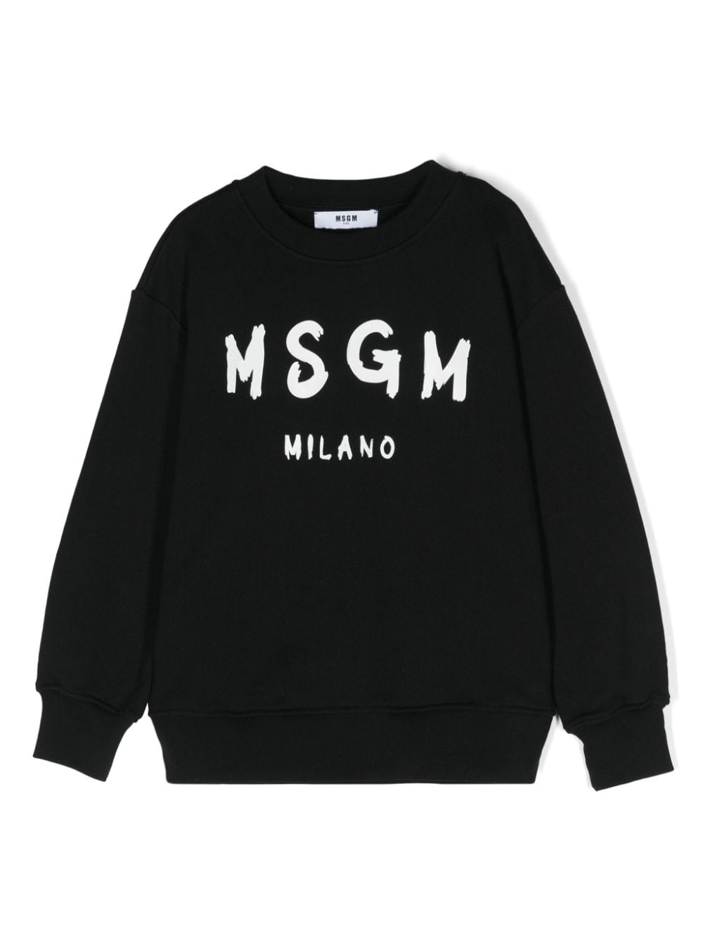 MSGM Kids logo-print cotton sweatshirt - Black von MSGM Kids