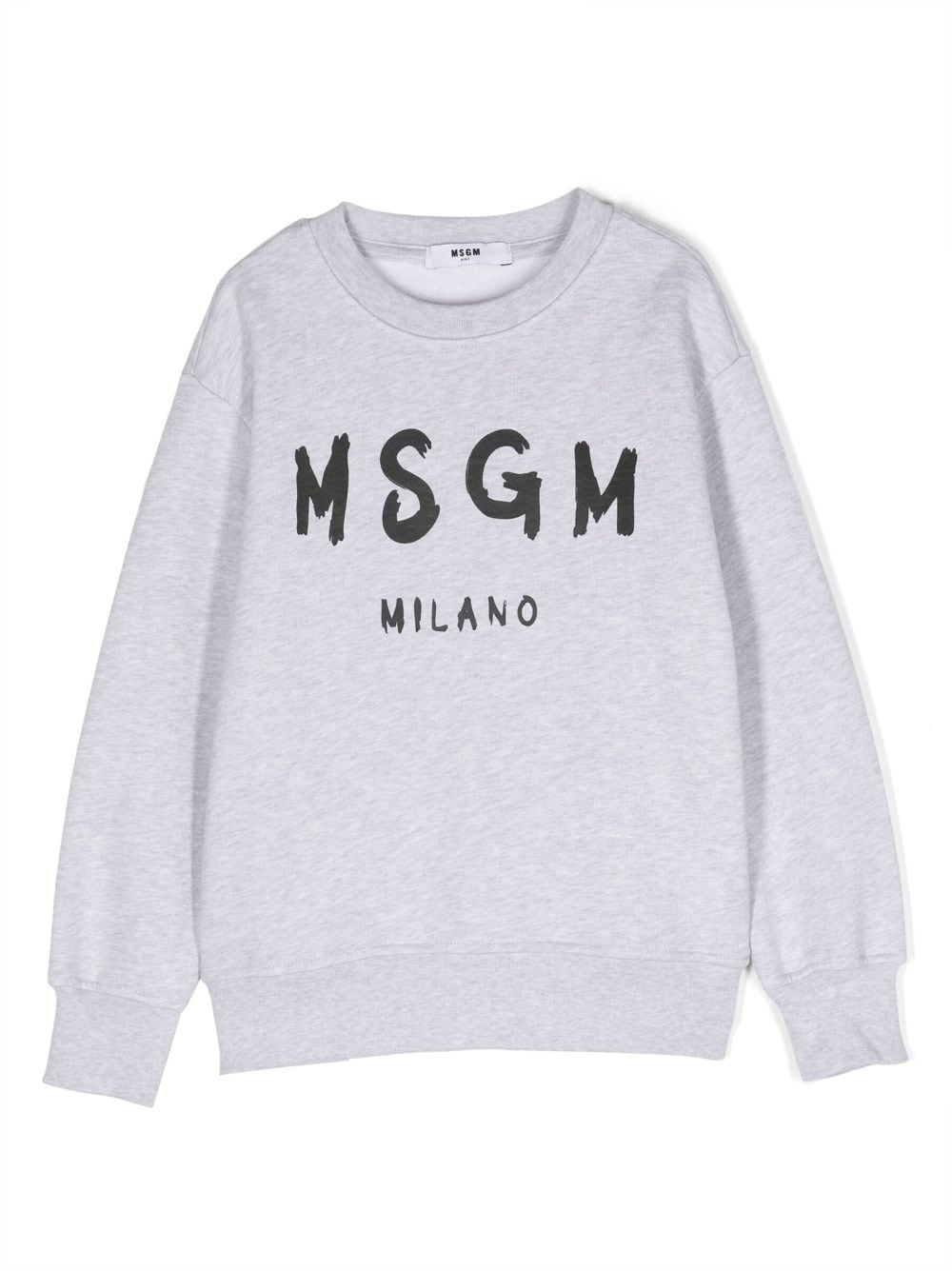MSGM Kids logo-print cotton sweatshirt - Grey von MSGM Kids