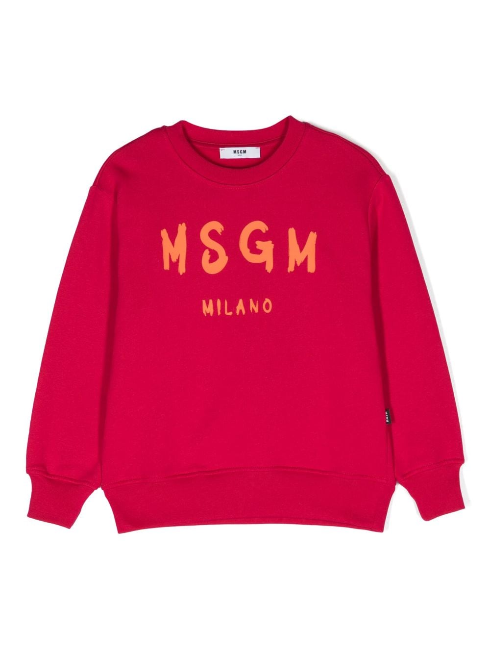 MSGM Kids logo-print cotton sweatshirt - Pink von MSGM Kids